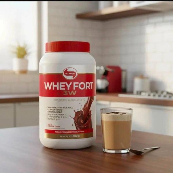 Whey Fort 3w Sabor Mochaccino 900g