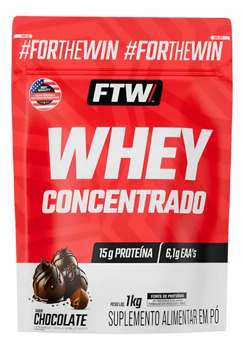 Whey Protein Concentrado 1kg Sabor Chocolate
