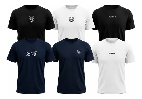 Kit 6 Camisetas Alpha